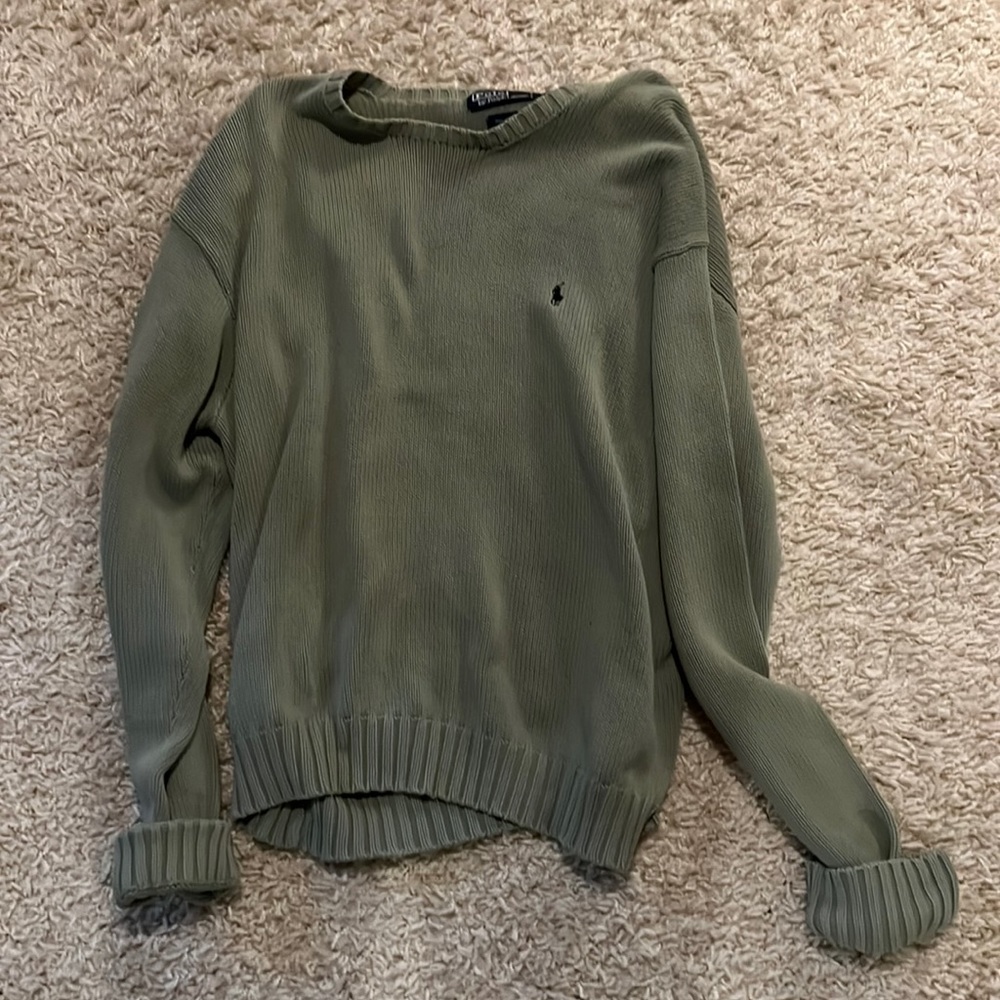 Sage green Ralph Lauren super comfy Sweater ! Size XL